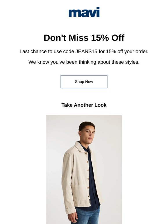 Last Call: 15% Off