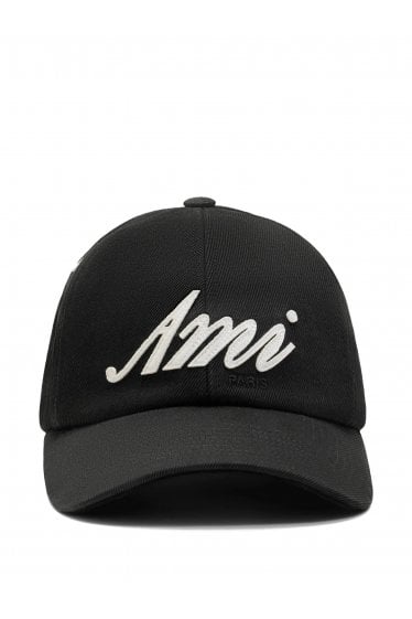 Washed Cotton Ami Cap Black