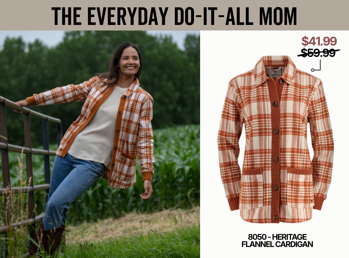 Women's Heritage Flannel Cardigan