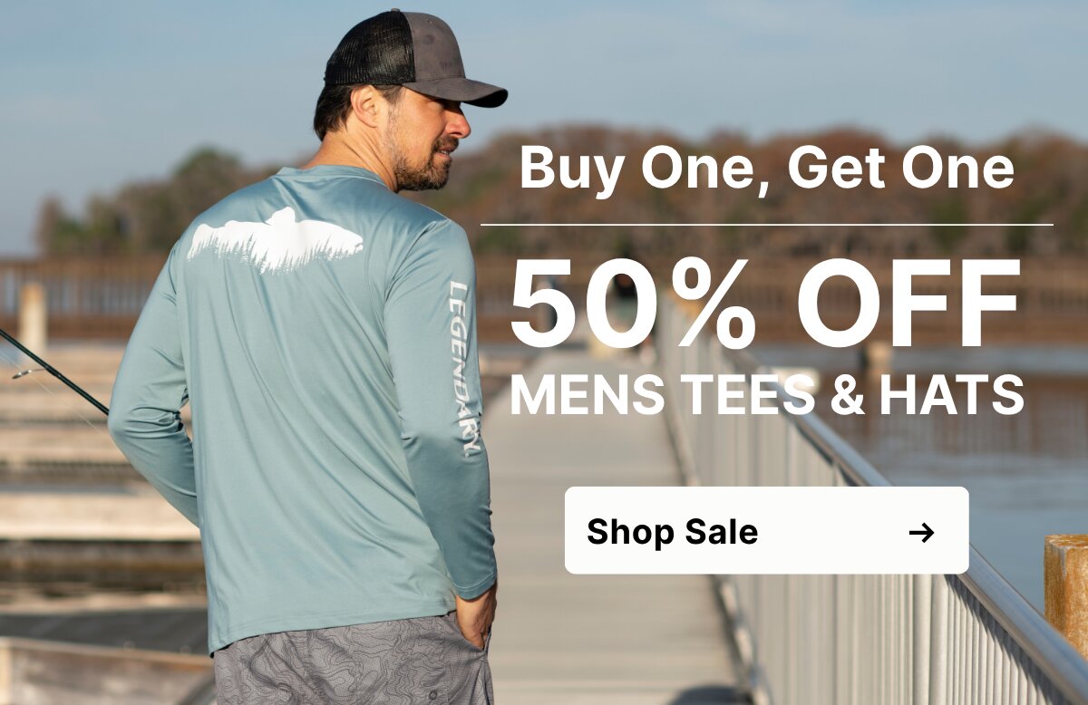 Buy One Get One 50% Off Men's Tees & Hats