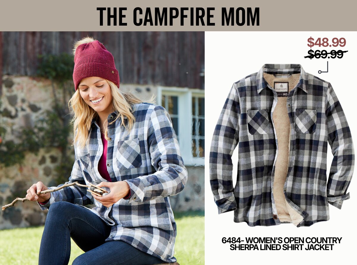 Women's Open Country Sherpa Lined Shirt Jacket