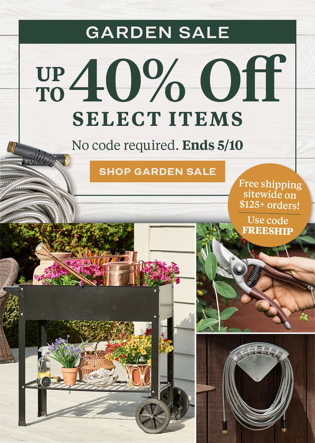 Garden sale