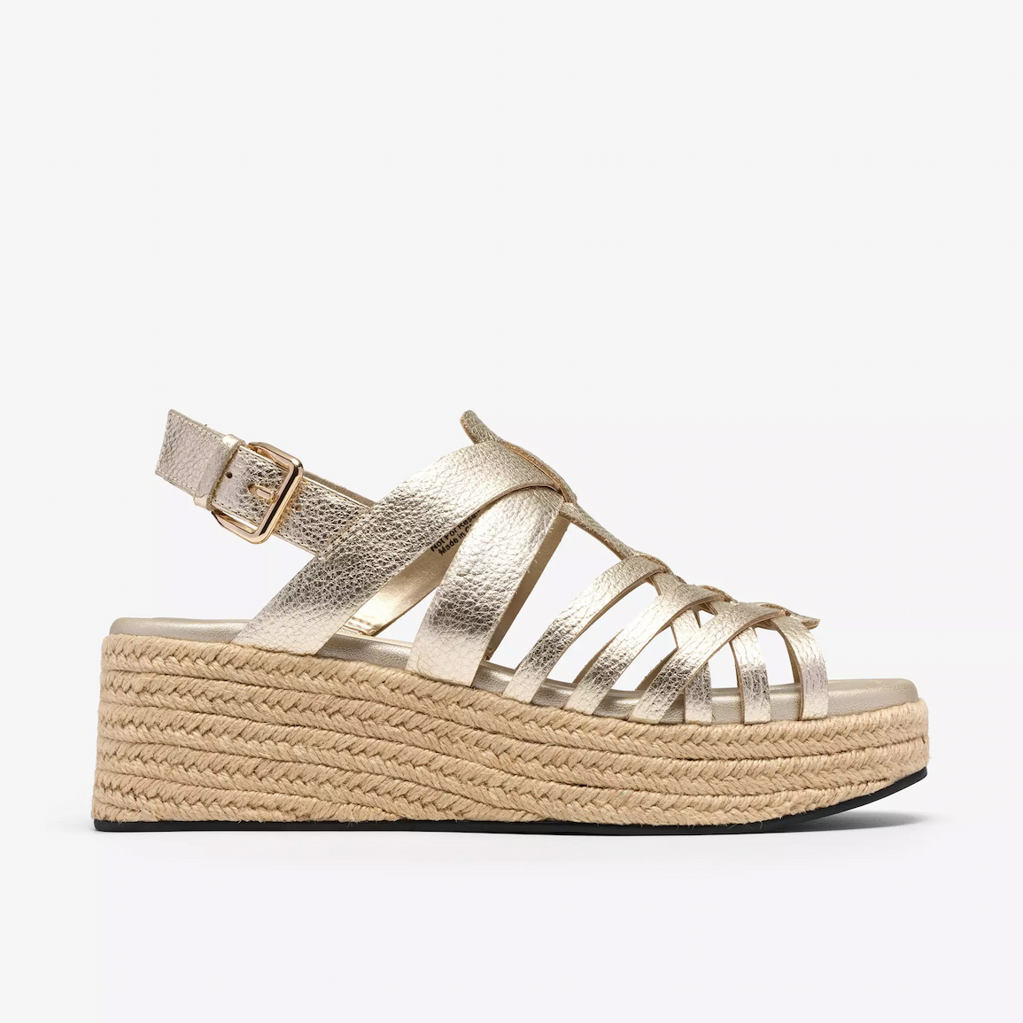 Clarks Tessiah Strap Gold Leather