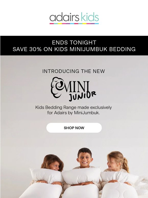 Introducing the New MiniJunior x Adairs Kids Bedding Range ☁️