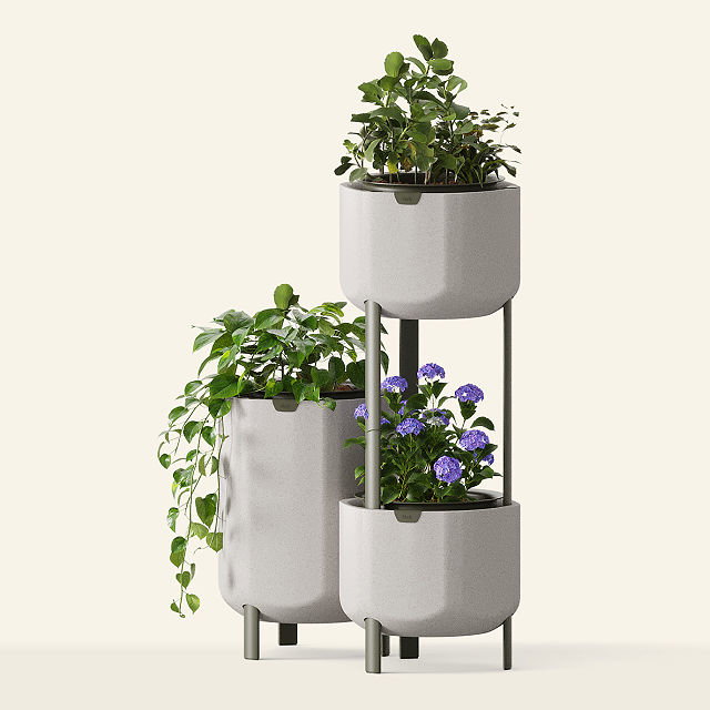 Stackable Self-Watering Recycled Planter