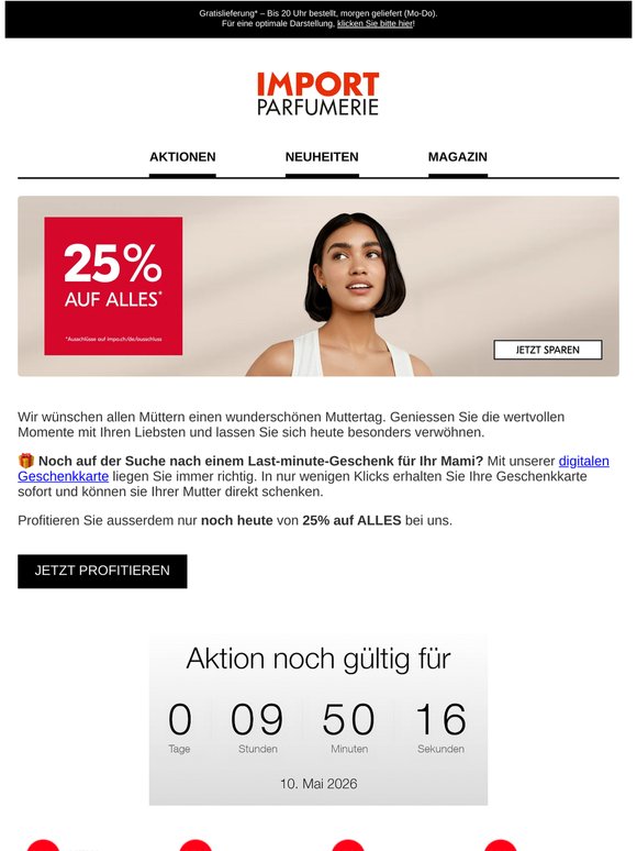 25% auf ALLES nur noch heute ⌛