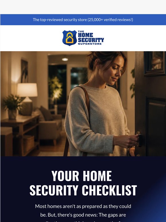 Your home security checklist ✅