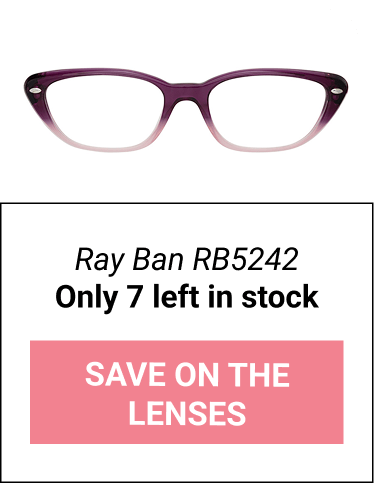 Ray Ban RB5242. Only 7 left in stock. Save on the Lenses