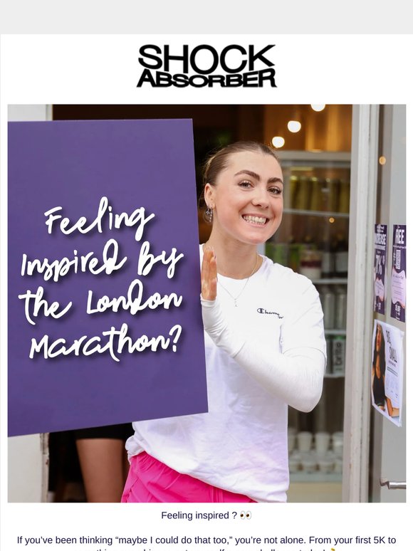 Inspired by the London Marathon? 👀