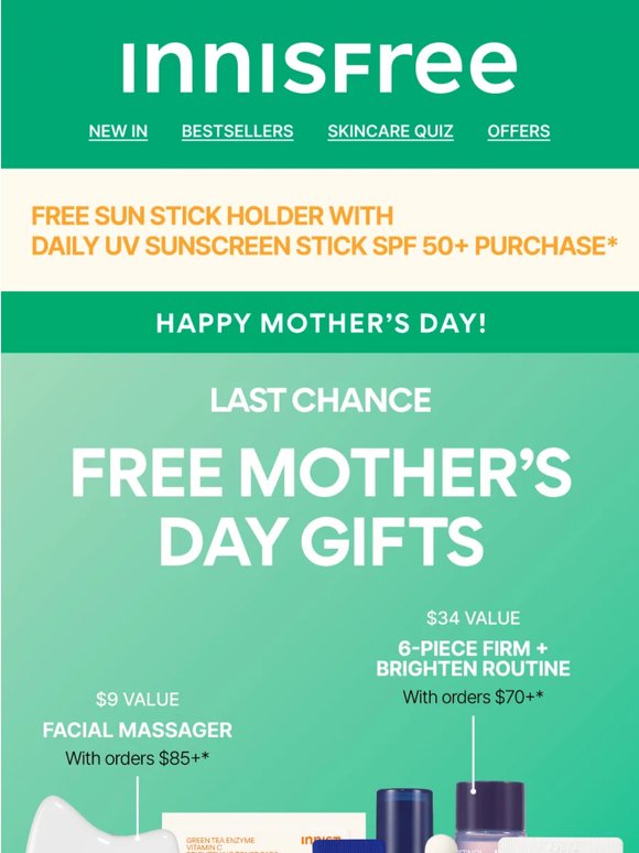 LAST CALL! FREE Mother’s Day Gifts