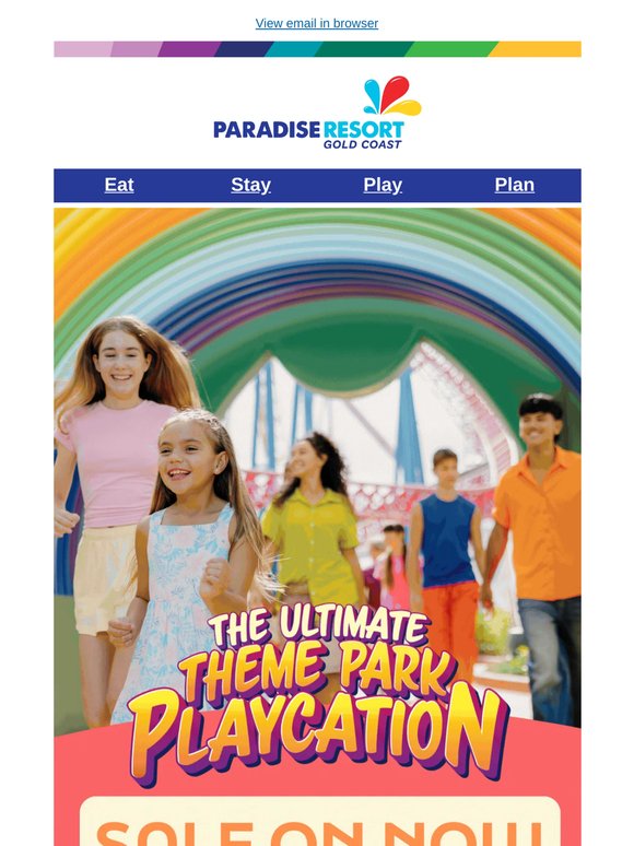 Theme parks + meals + family fun = your next holiday sorted