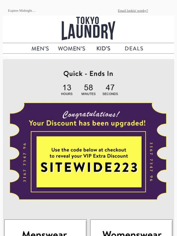 Your discount has been upgraded!