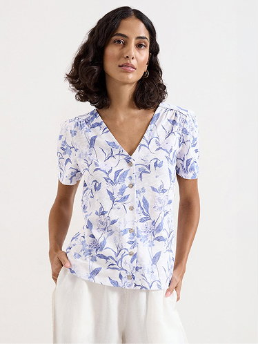 Lorenna V Neck Top