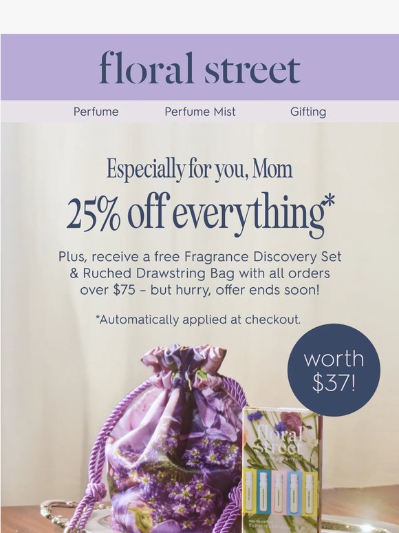 Last chance for 25% off ✨