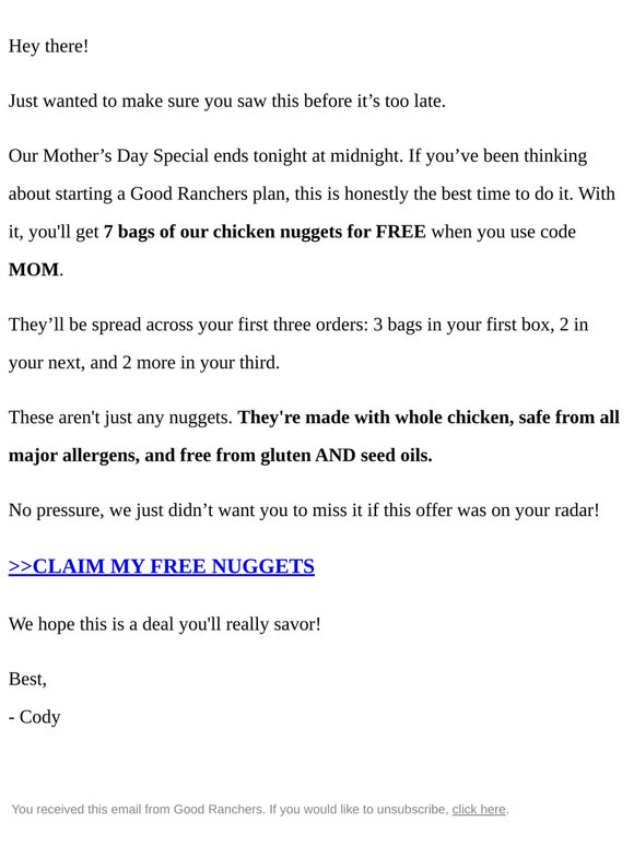FINAL CALL for our Mother’s Day Special