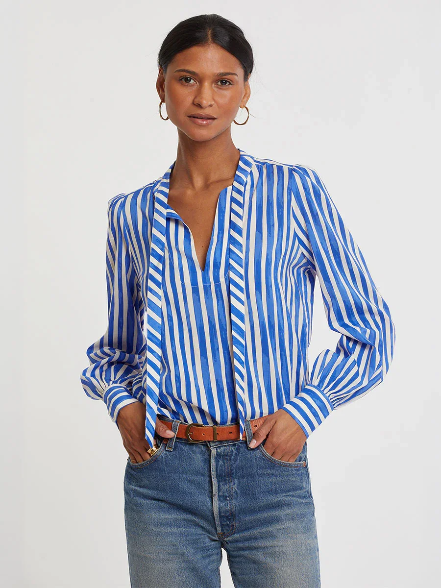 Image of AZMERA | Bow Blouse