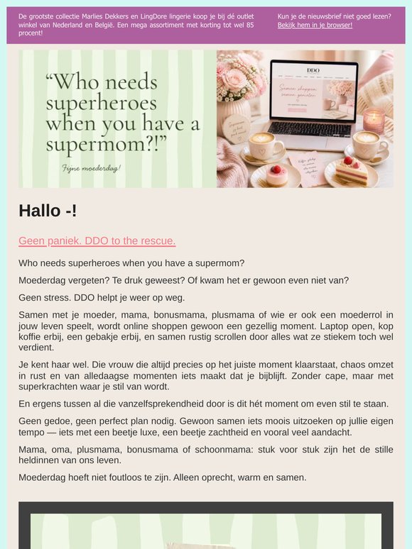 𝙈𝙤𝙚𝙙𝙚𝙧𝙙𝙖𝙜 𝙈𝙖𝙙𝙣𝙚𝙨𝙨: 𝙂𝙚𝙚𝙣 𝙋𝙖𝙣𝙞𝙚𝙠, 𝙂𝙍𝘼𝙏𝙄𝙎 𝙫𝙚𝙧𝙯𝙚𝙣𝙙𝙚𝙣 𝙫𝙖𝙣𝙖𝙛 50,-.
