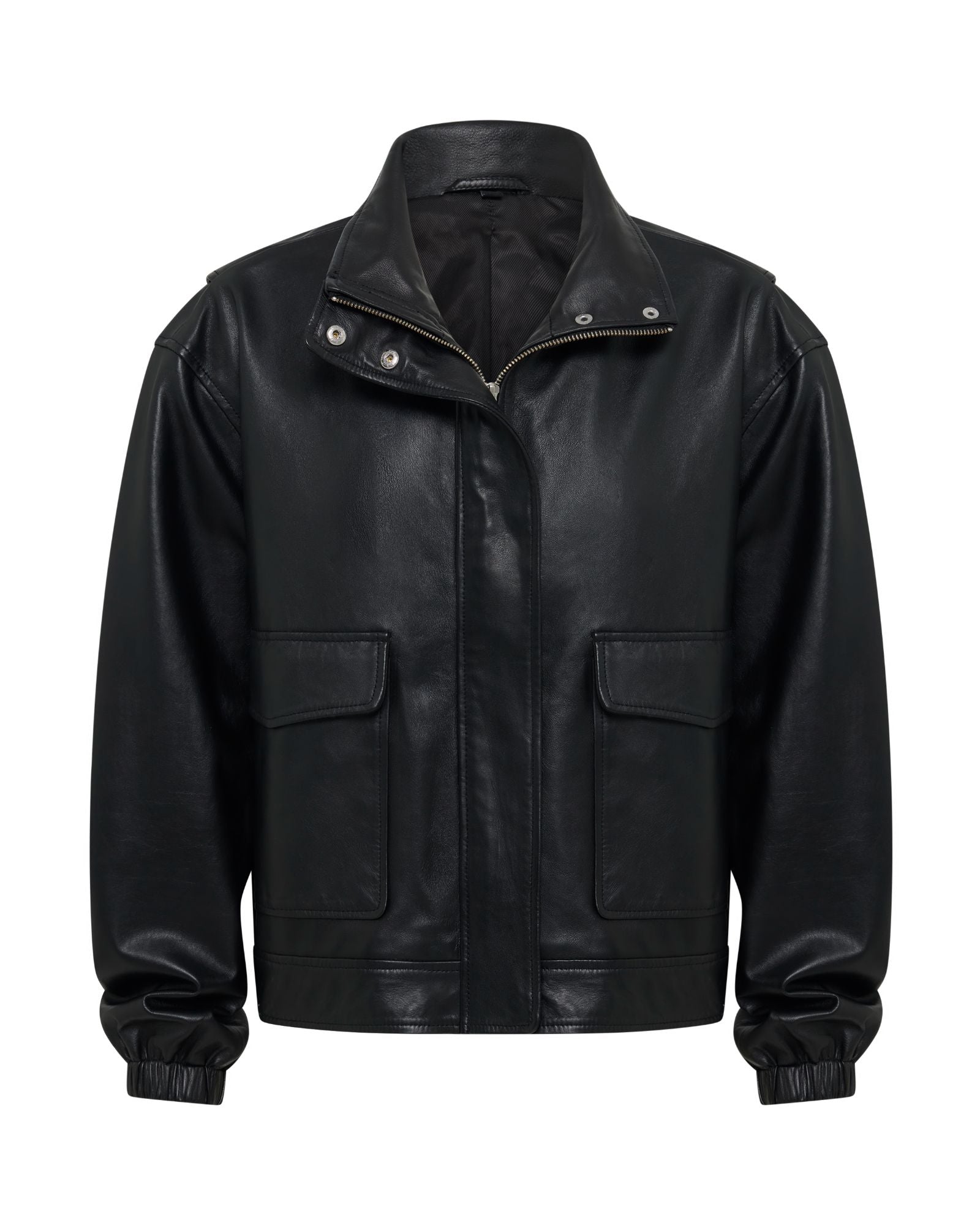 Rosie Leather Bomber