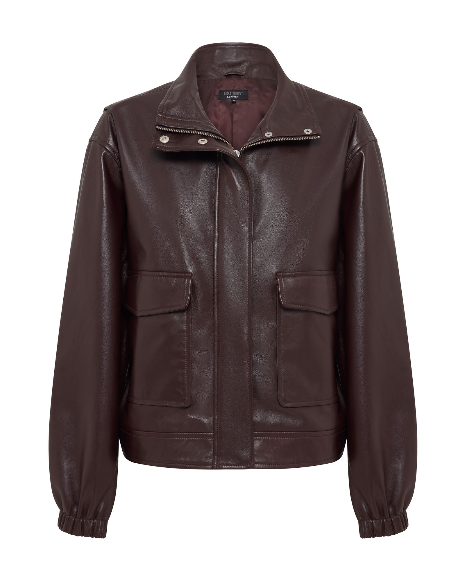 Rosie Leather Bomber