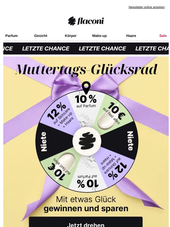 🕚 Jetzt Glücksrad drehen, bevor es vorbei ist!