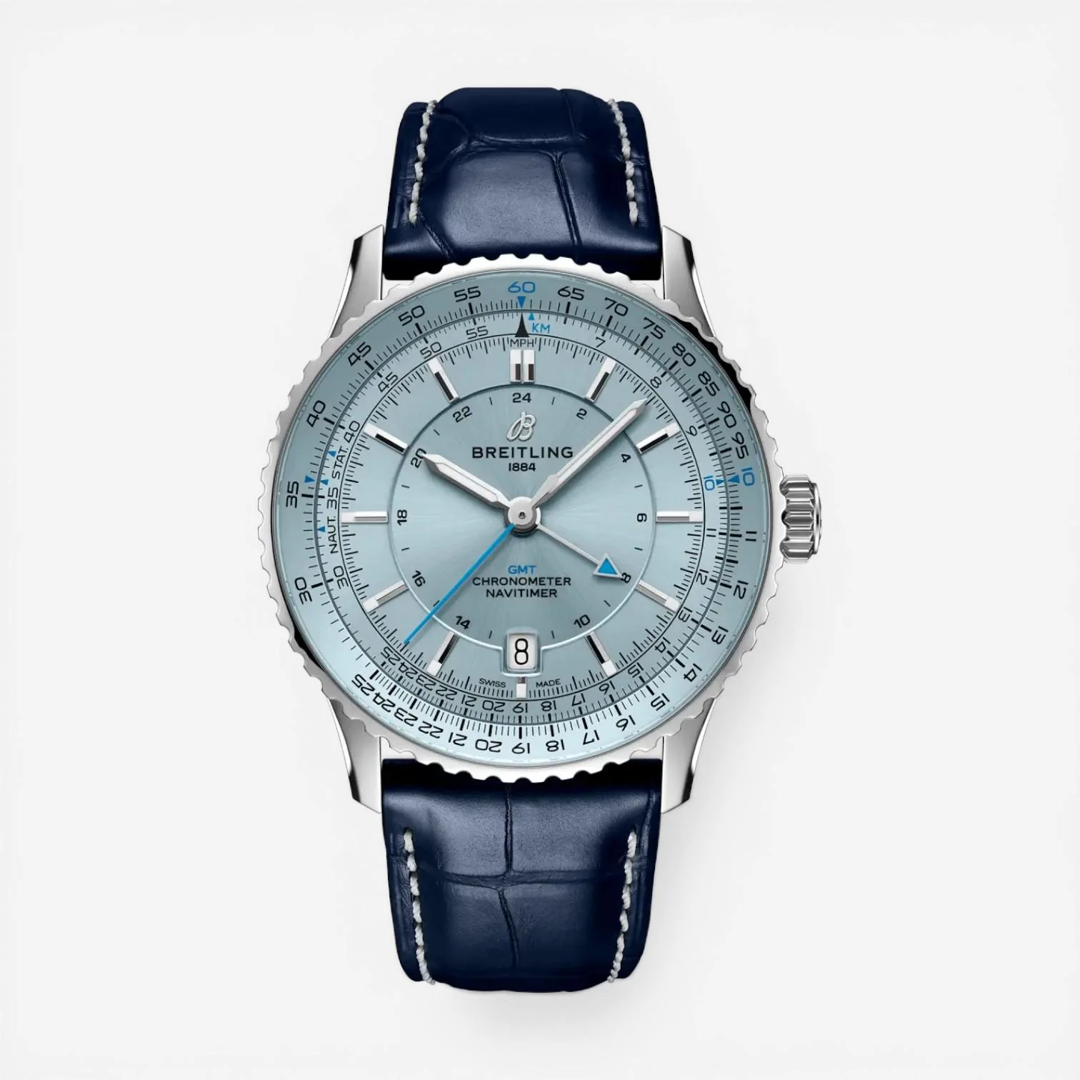 Image of Breitling Navitimer GMT Stainless Steel Automatic Men's Watch A32310171C1P1