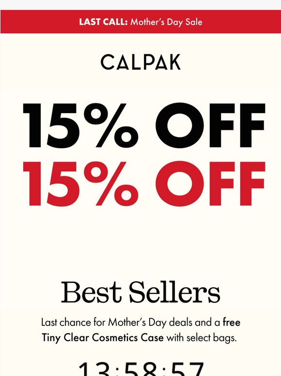 Final Hours: 15% Off + Free Gift
