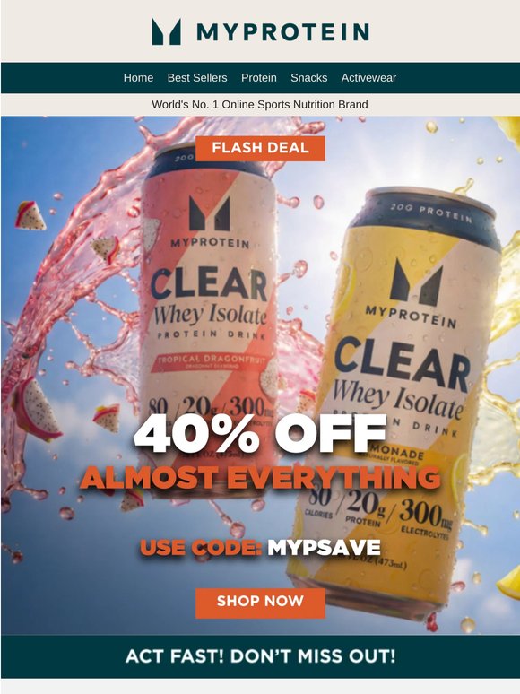 Sunday special ☀️ 40% off (almost) everything