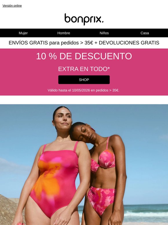 ¡Ahorra ya un 10 % en tu compra!