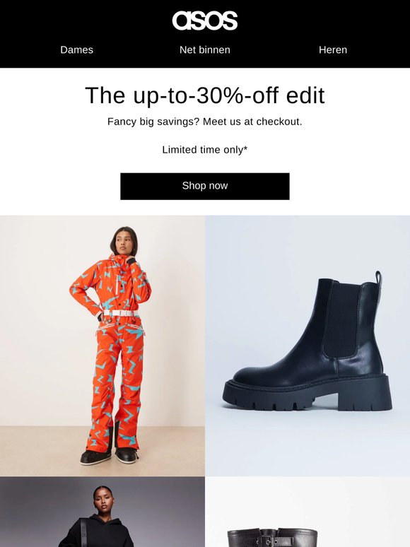The up-to-30%-off edit