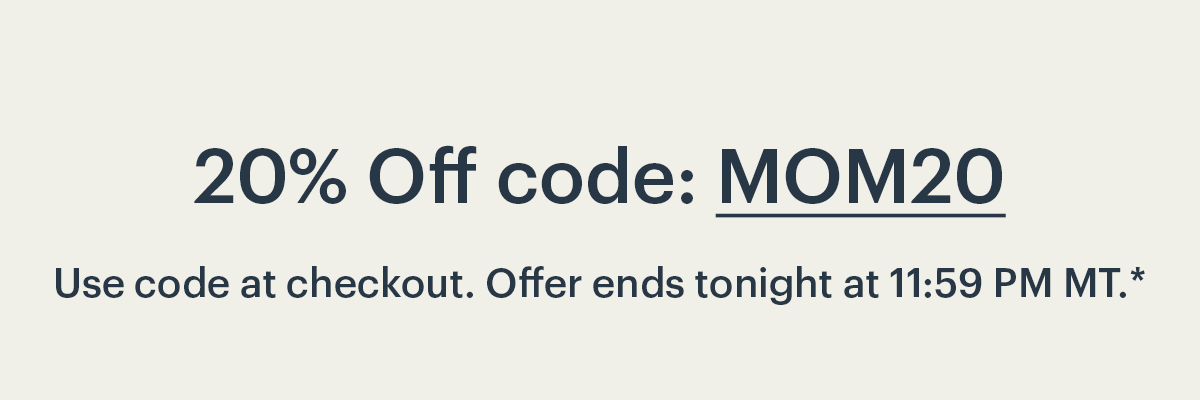 20% Off code: MOM20