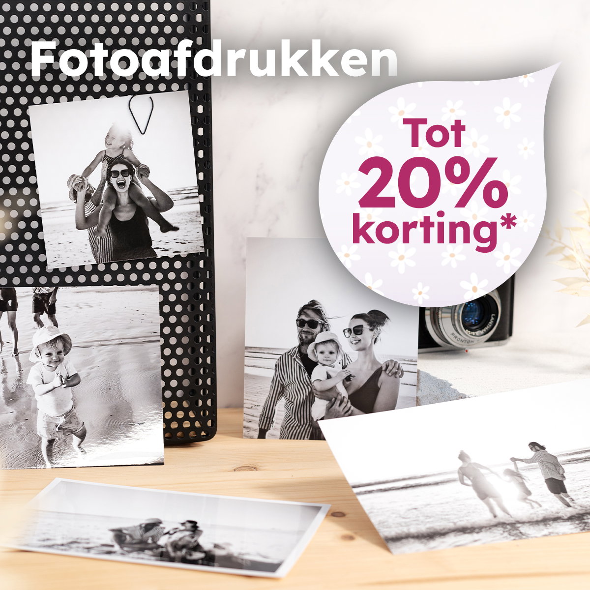 Tot 20% korting op fotoafdrukken*