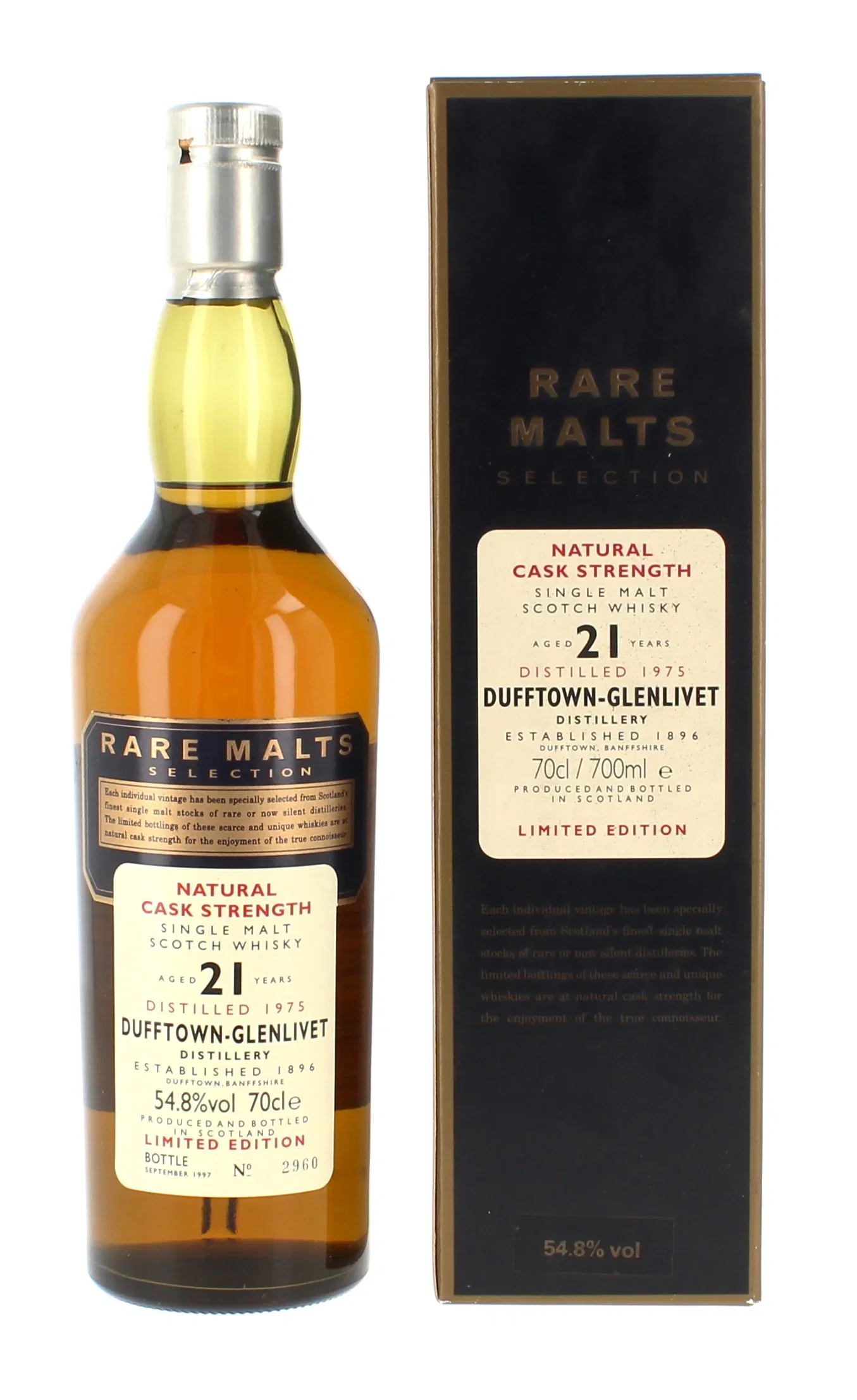 Image of Dufftown-Glenlivet 21 Year Old 1975 Rare Malts - 70cl 54.8%