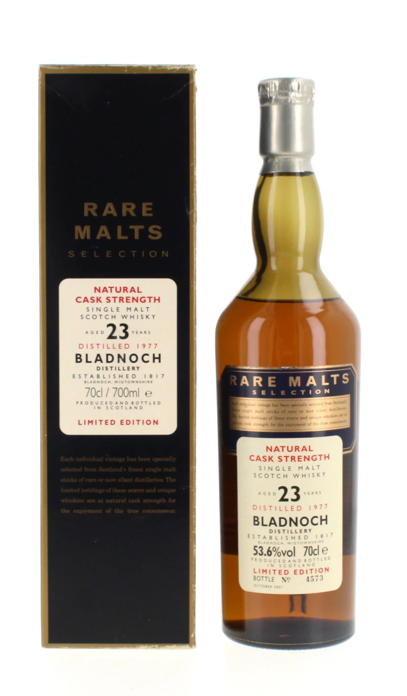 Image of Bladnoch 23 Year Old 1977 Rare Malts - 70cl 53.6%