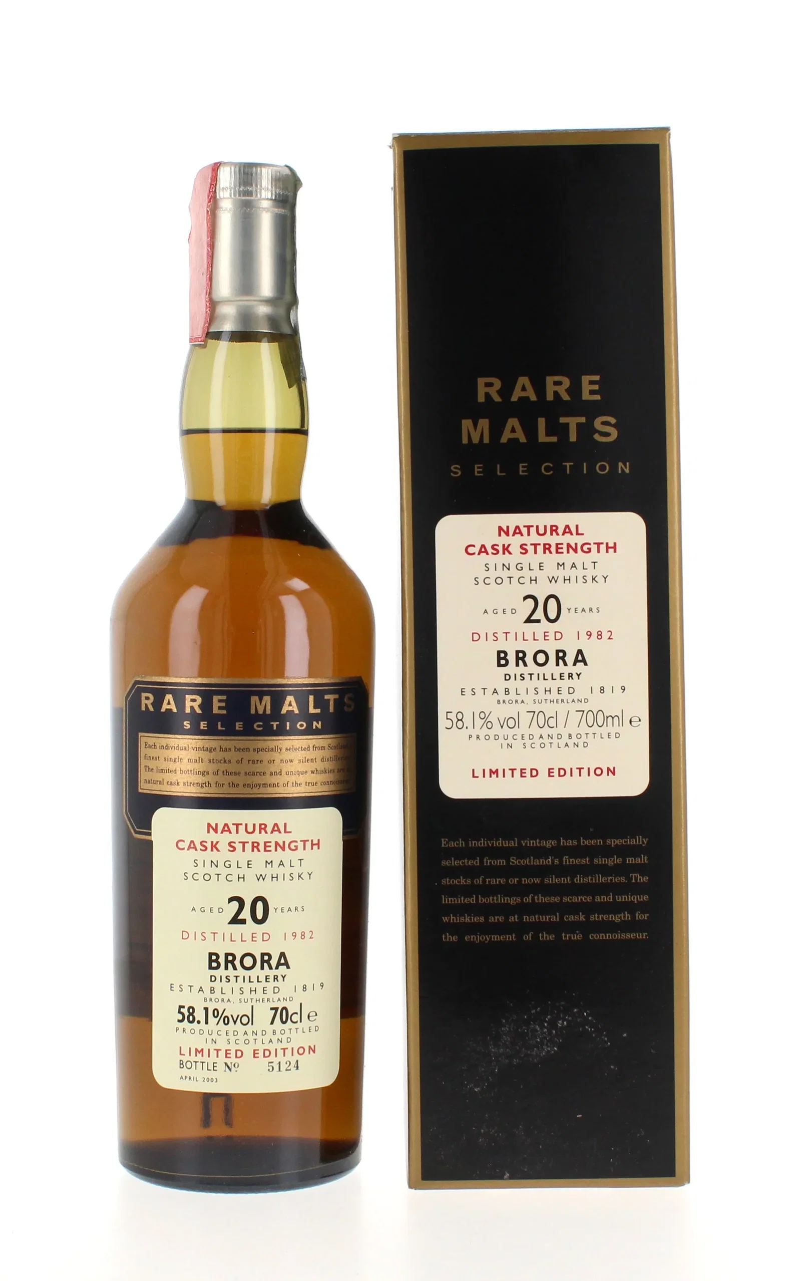 Image of Brora 20 Year Old 1982 Rare Malts - 70cl 58.1%
