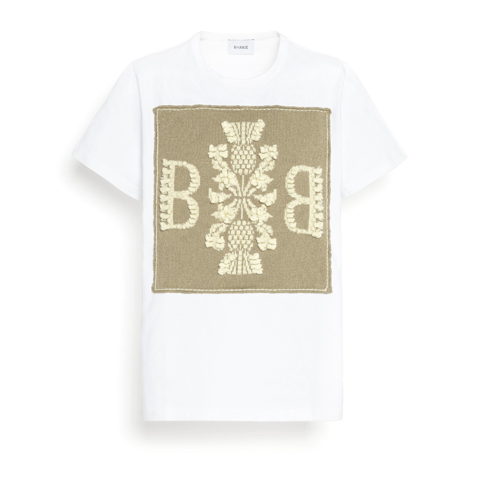 Image of T-Shirt avec patch logo B en cachemire