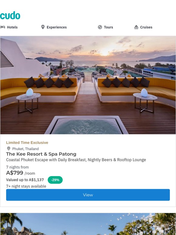 Phuket Resort and Spa w. Daily Breakfast, Daily Beer & Rooftop Bar