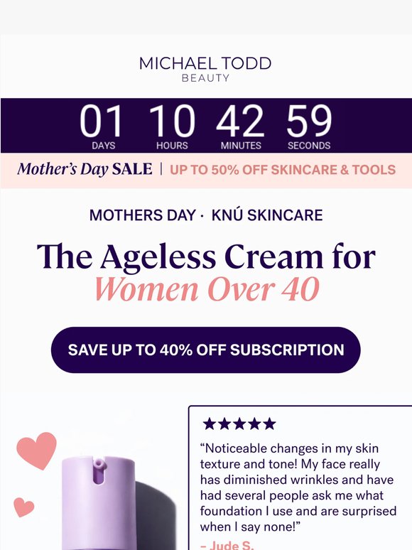 24 Hours Left: 40% Off Knú Anti-aging Skincare