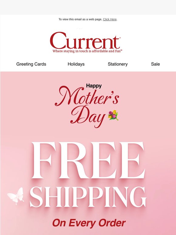 Free Shipping for Mother’s Day
