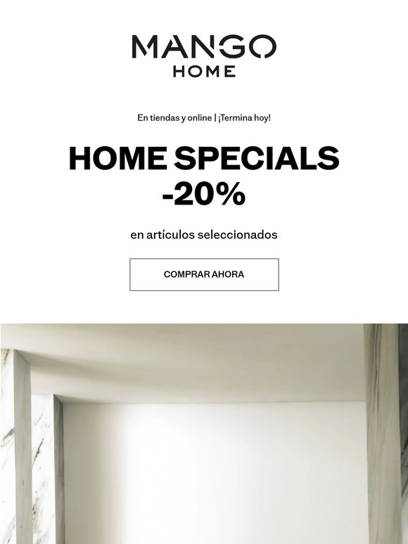 Últimas horas: -20% en MANGO Home ⏱️