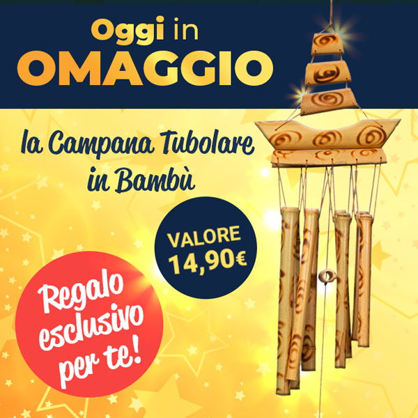 Campana Tubolare in Bambù in REGALO