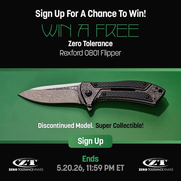 Sign Up for a chance to win a free ZT Rexford 0801