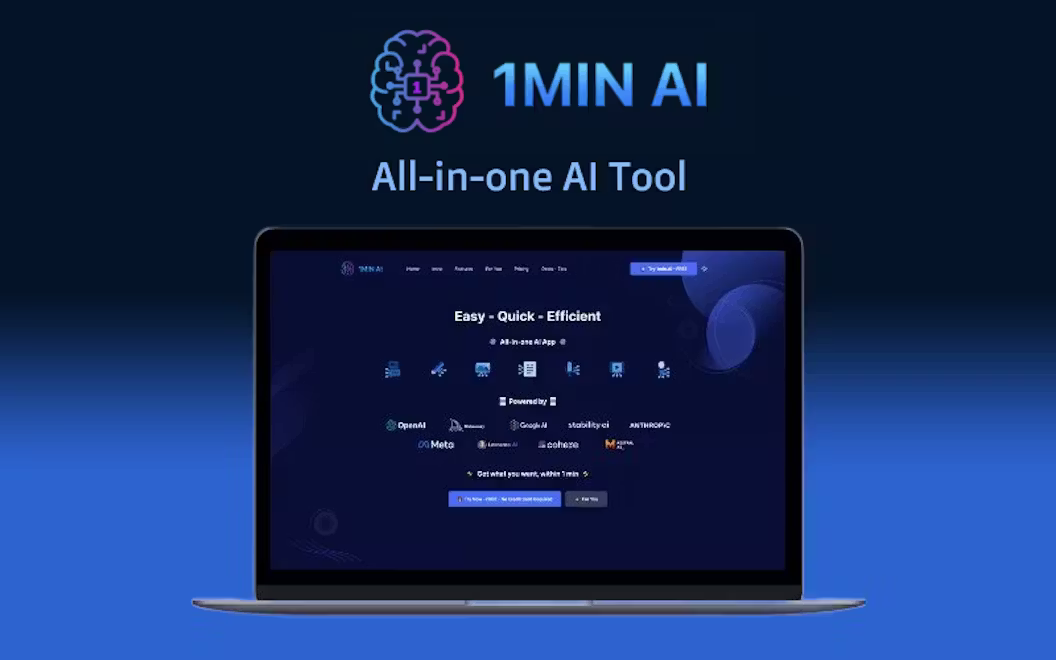 1min AI – All-In-One AI Tool | Lifetime Access