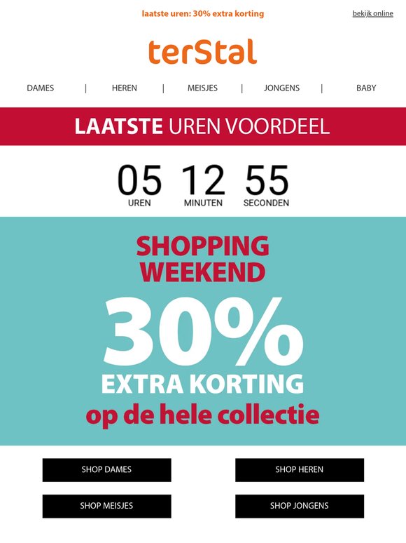 ⚡LAATSTE UREN! ⚡ 30% extra korting op alles!