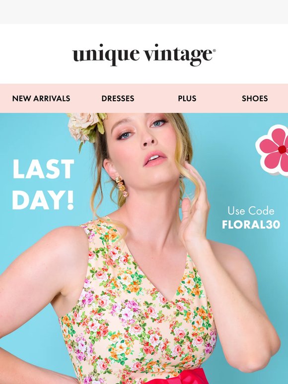 Hurry! 30% Off Florals Ends Today! 🌸