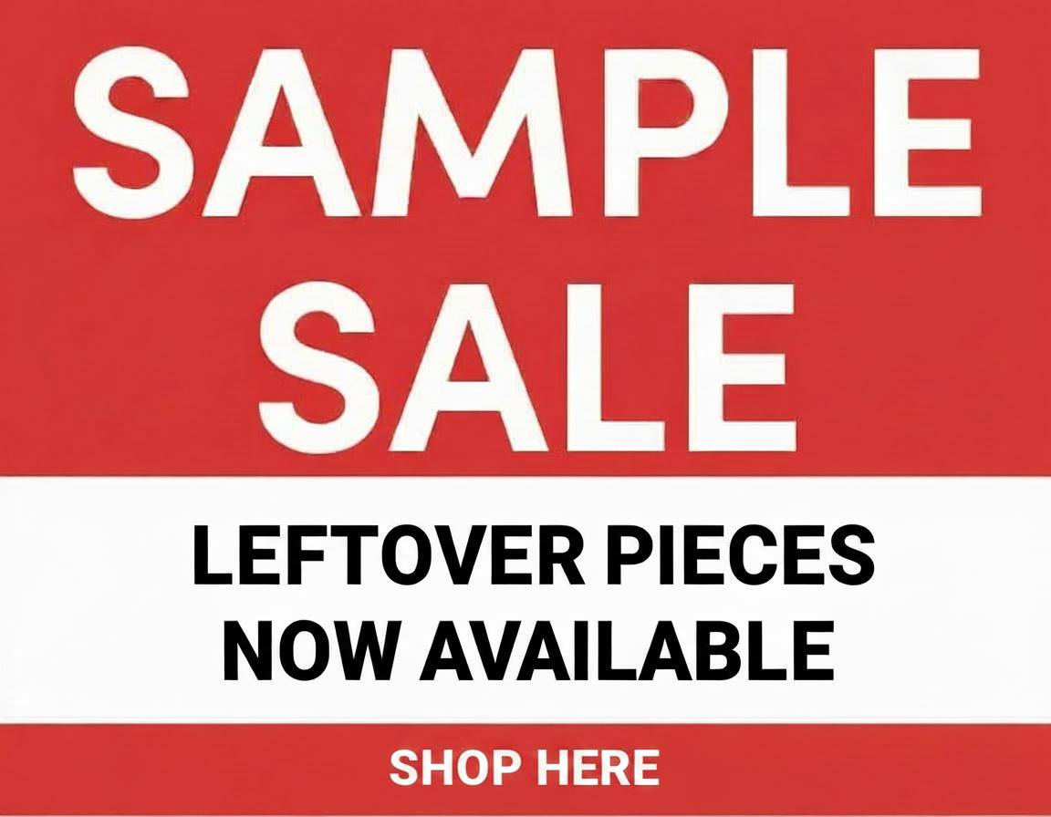 Sample sale: leftover pieces now available. Shop here.