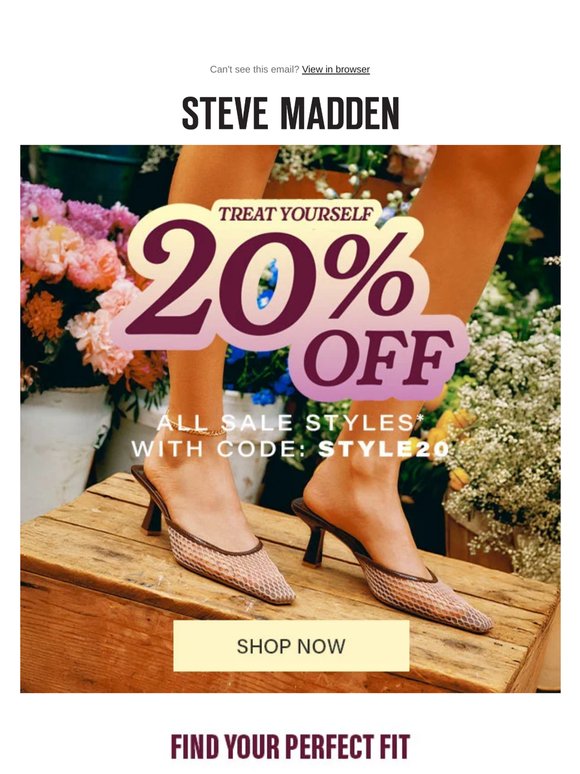 Take 20% Off Your Size On Sale
