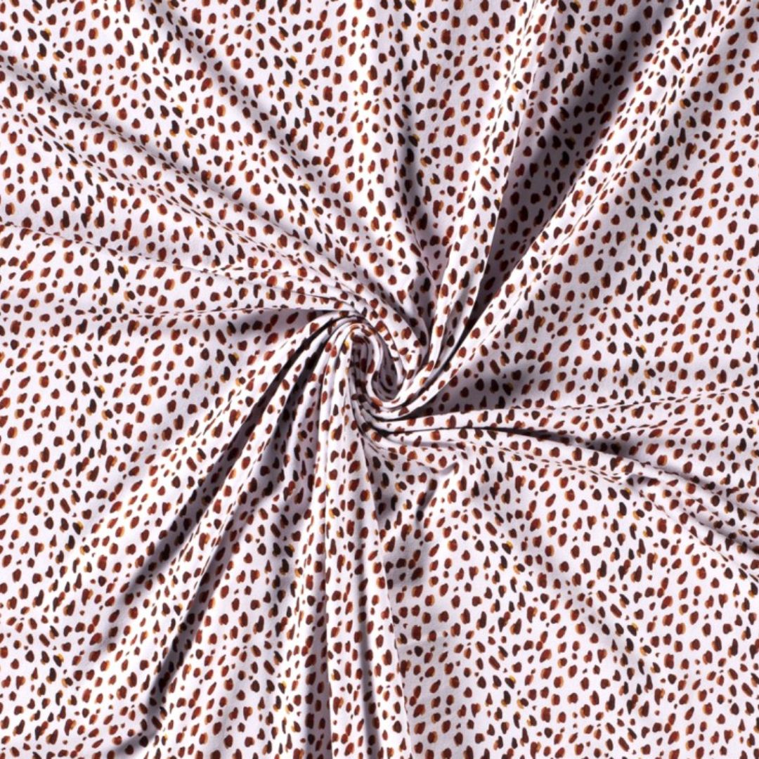 Cotton Jersey Stretch Knit Fabric Brique