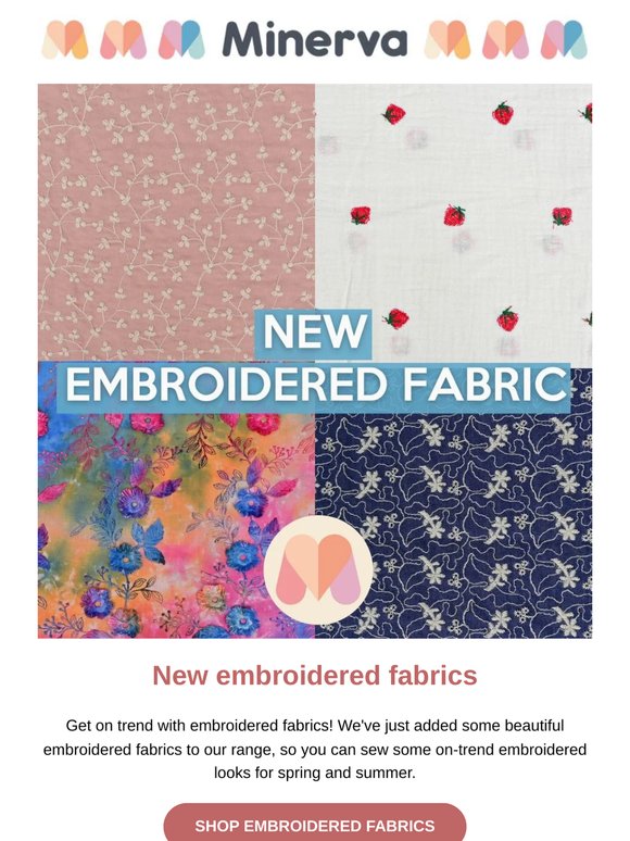 Get on trend with embroidered fabrics