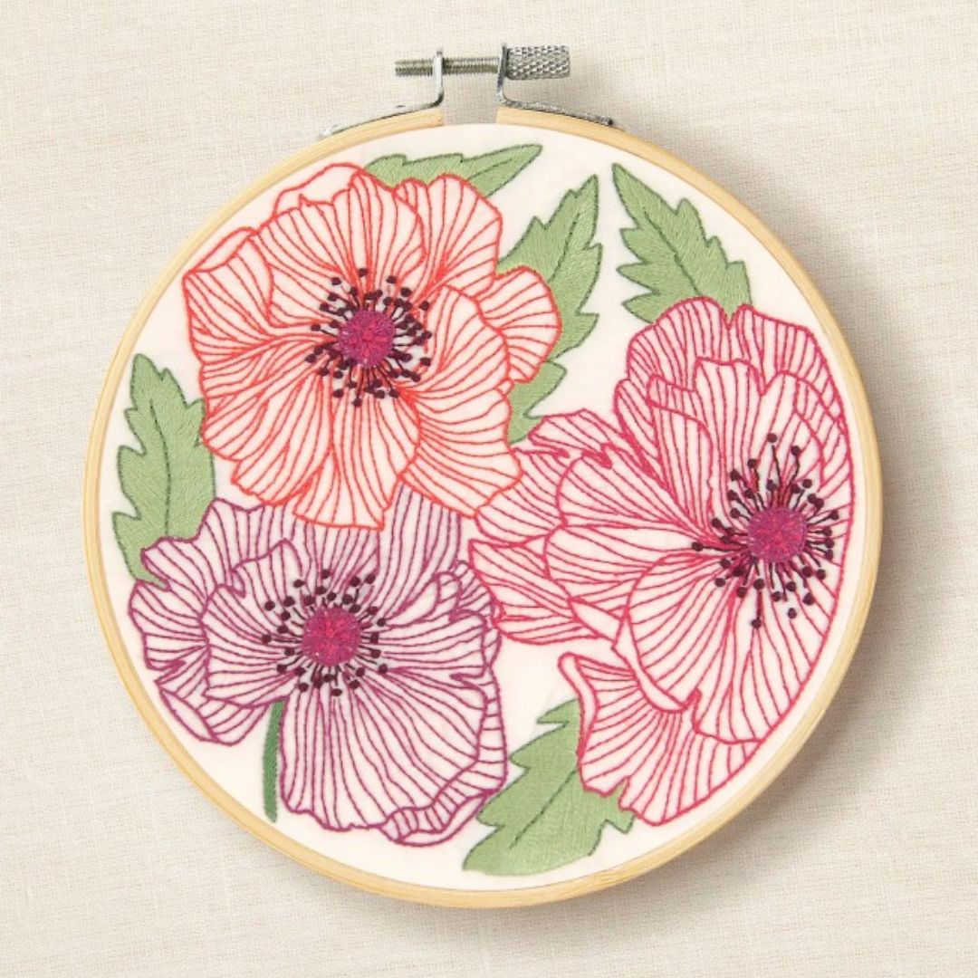 DMC Poppies Embroidery Kit