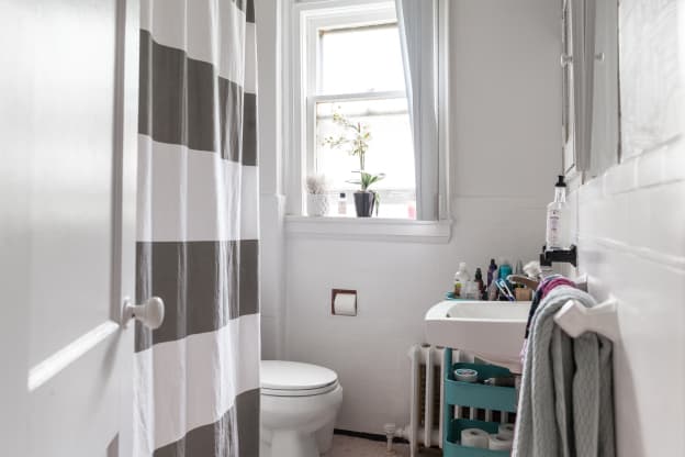 The Slim Hamper That Finally Fits in My Tiny Bathroom (and Keeps It So Much Tidier)